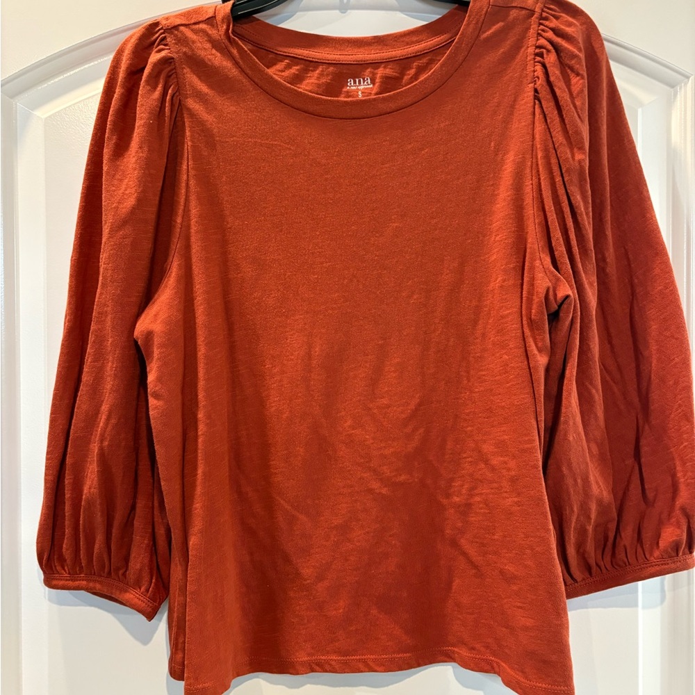 a.n.a Women's Rust Long Sleeve Top